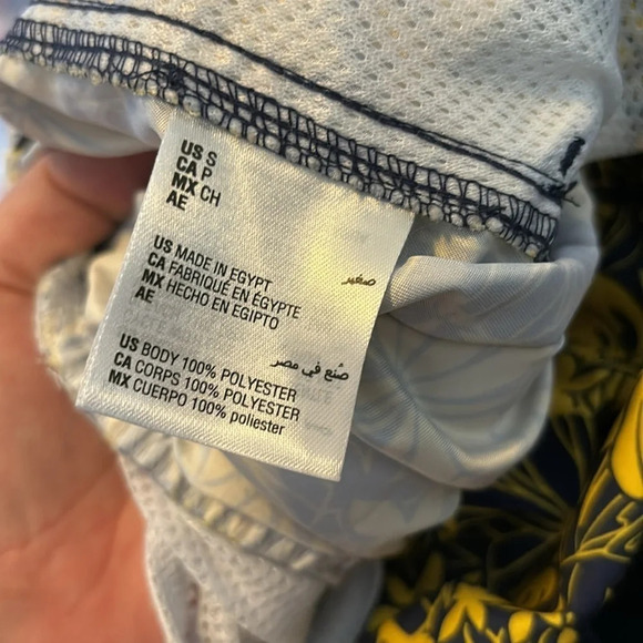 Club Room men’s blue and yellow tropical floral swim trunks size small - Picture 8 of 8